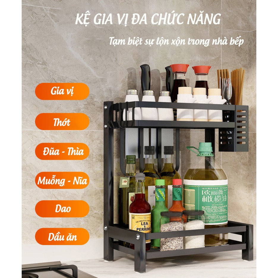 Kệ Gia Vi 3 Tầng Inox Cao cấp (KGV01) | BigBuy360 - bigbuy360.vn