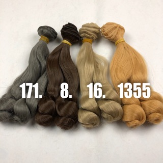 TAF- Tép Tóc uốn lọn 15cm may tóc cho búp bê