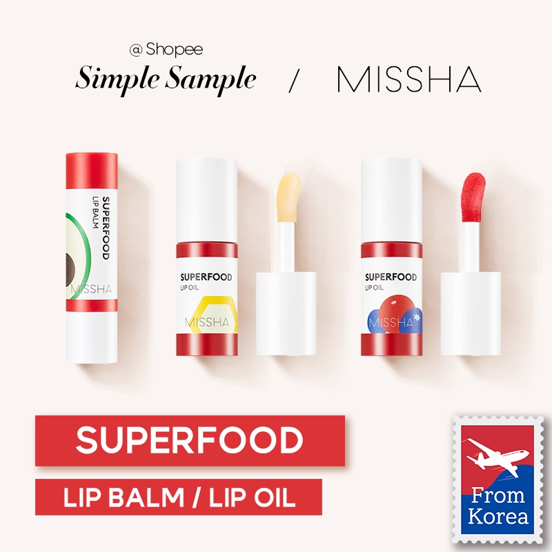 Missha superfood lip oil lip balm Super Soft And Smooth