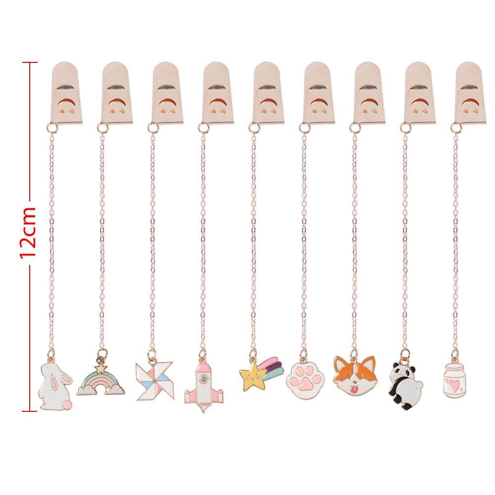 PISTA Kẹp Đánh Dấu Trang Sách Hình Nhân Vật Hoạt Hình Dễ Thương