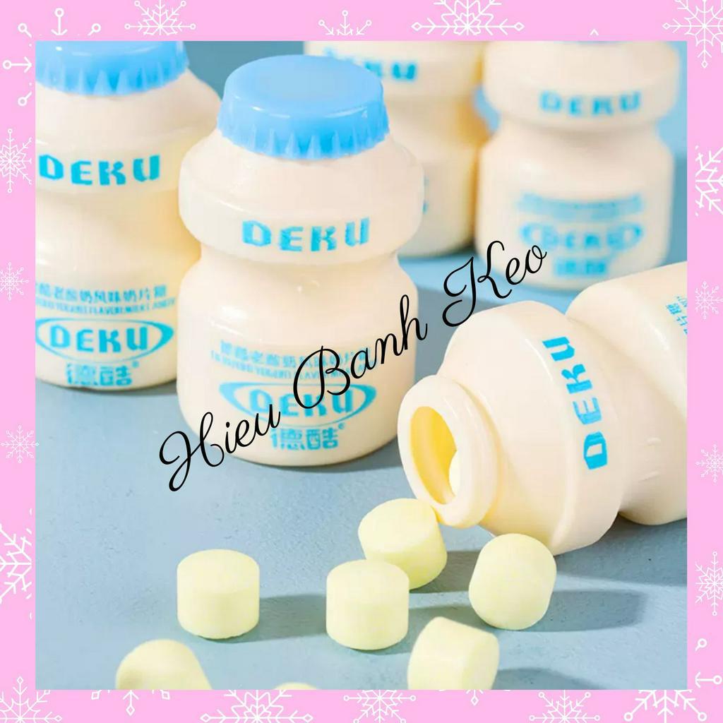Kẹo sữa chua DEKU sữa chua nguyên bản, sữa chua dâu