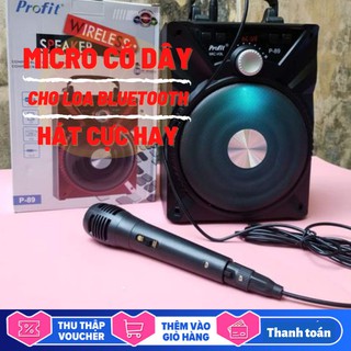 Micro có dây hát karaoke cho loa kéo loa bluetooth dây dài LM-179