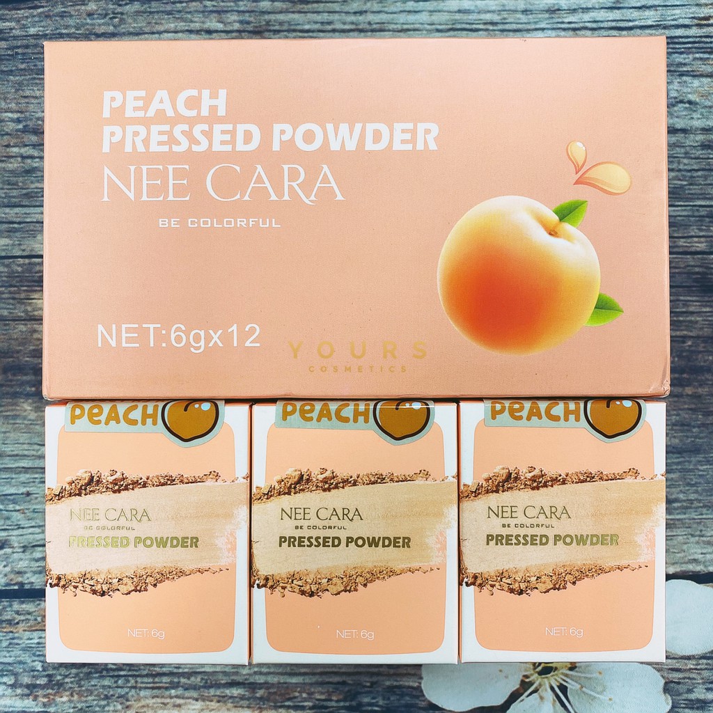 [Auth Thái] Phấn Phủ Kiềm Dầu Nee Cara Dạng Bột Tông Sáng Peach Pressed Powder N611 No.20 - Phấn Phủ Kiềm Dầu Thái Lan