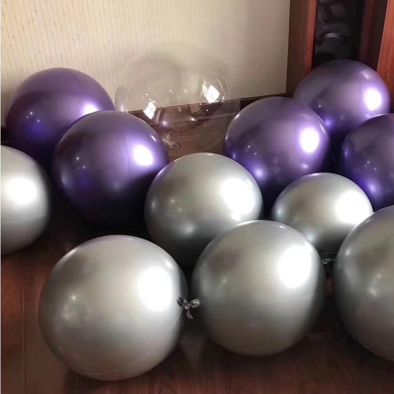 Bong Bóng 18 Inch Mạ Kim Loại Crom Dùng Trang Trí Tiệc