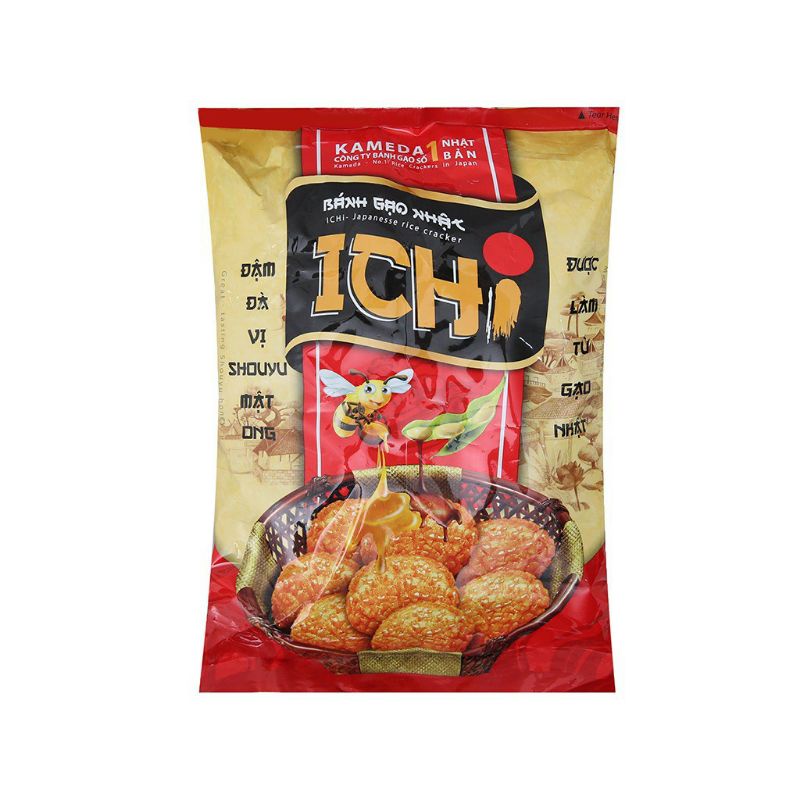 Combo 5 gói Bánh Gạo Nhật Ichi Vị Shouyu Mật Ong (Gói 100g)