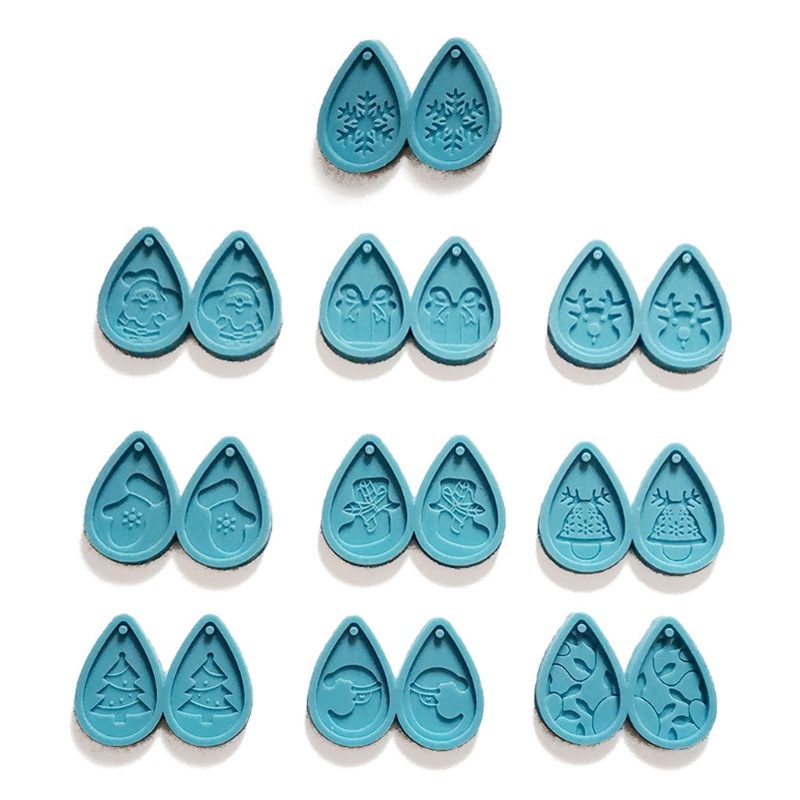 Set 10 Khuôn Silicone Làm Mặt Trang Sức Thủ Công