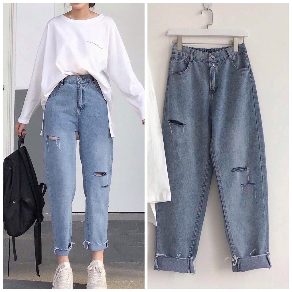 Quần Jean Nữ 3R❤FREESHIP❤ Giảm 10K khi nhập - Quần Jean Nữ Rách/Nam nữ unisex