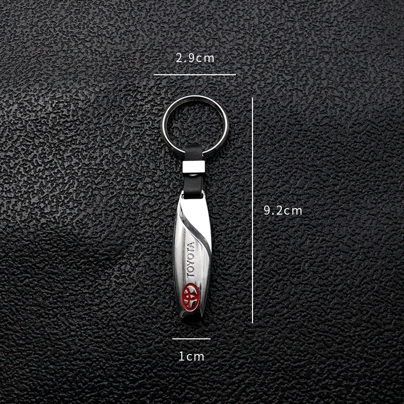 Móc Chìa Khóa Bằng Kim Loại Cao Cấp Cho Xe Hơi Toyota Corolla Yaris Aygo Prius RAV4 Camry Auris