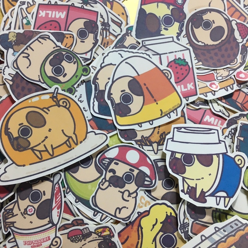 Phần quà sticker may mắn tặng kèm