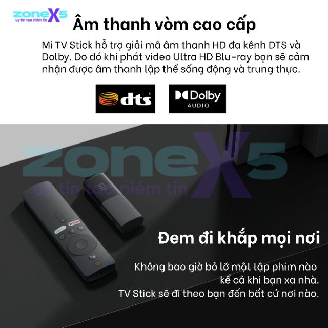 Xiaomi Mi TV Stick - Android TV Box siêu nhỏ gọn, điều khiển giọng nói tiếng Việt