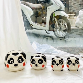 Lợn đất Bát Tràng hình gấu trúc SIÊU HOT