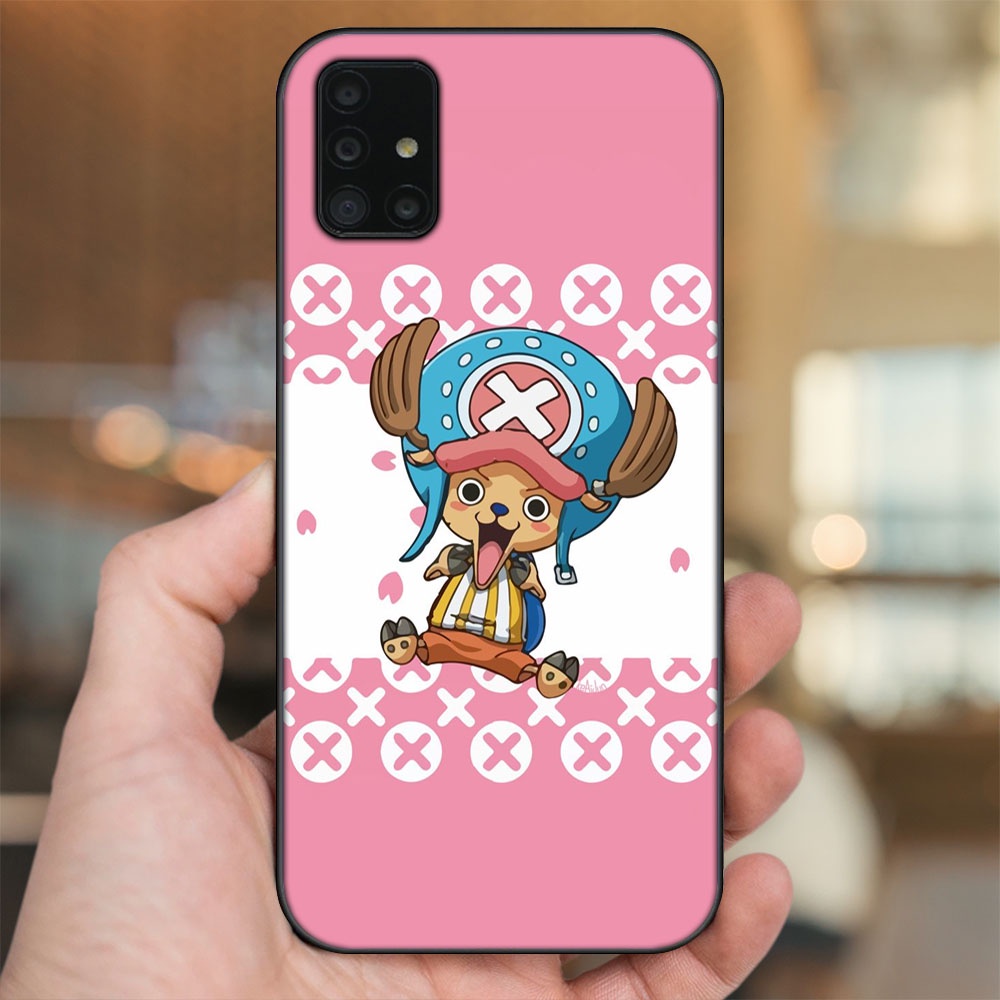 Ốp lưng Samsung A51, A71 viền đen in hình Chopper One Piece Đảo Hải Tặc