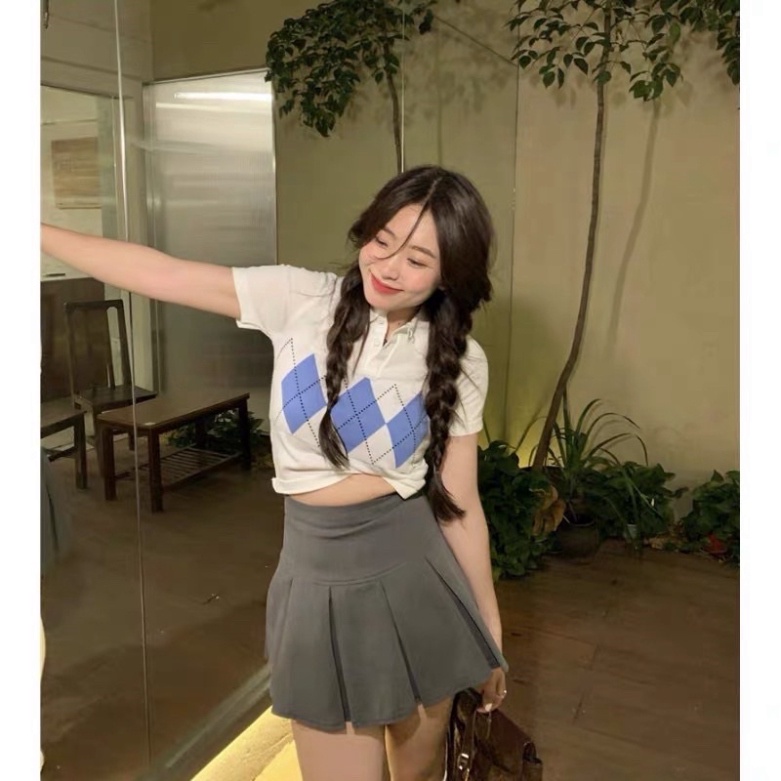 Chân váy xếp ly ngắn bản to phong cách Hàn Quốc nhiều màu_CV003 ulzzang nữ tính, mầu đen, trắng, be, nâu tây, cocoland | BigBuy360 - bigbuy360.vn