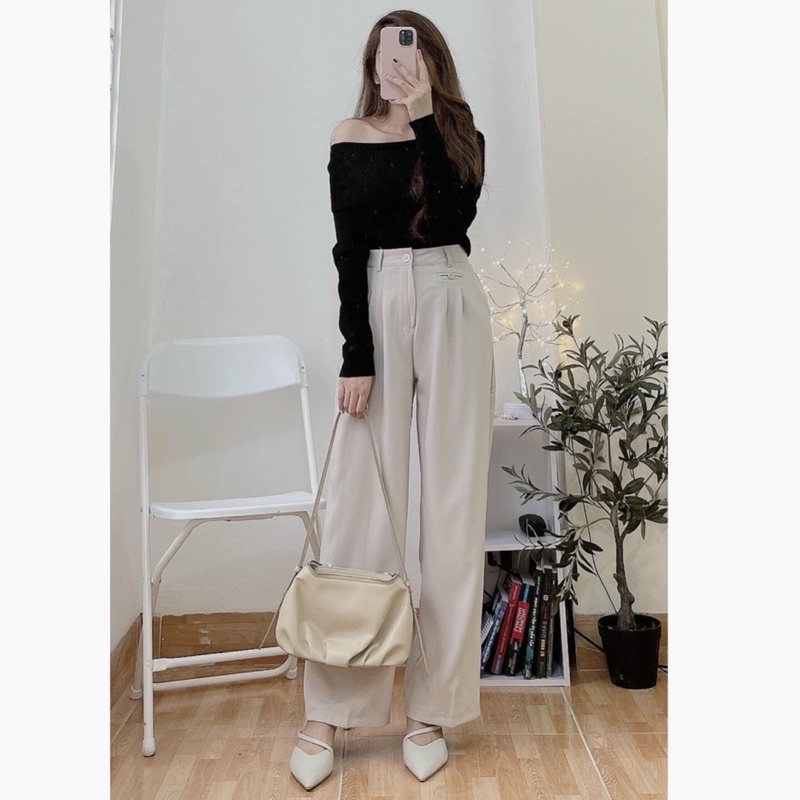 Áo trễ vai len body quảng châu ms145 | BigBuy360 - bigbuy360.vn