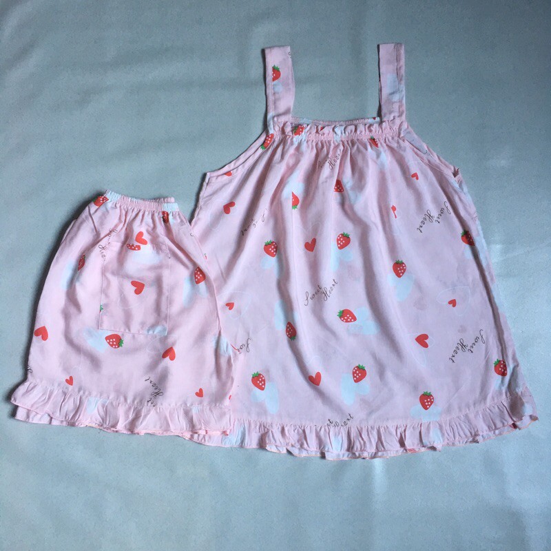 Đồ bộ 2 dây đùi Lanh (tole) Size 1 Từ 40kg-50kg. | BigBuy360 - bigbuy360.vn