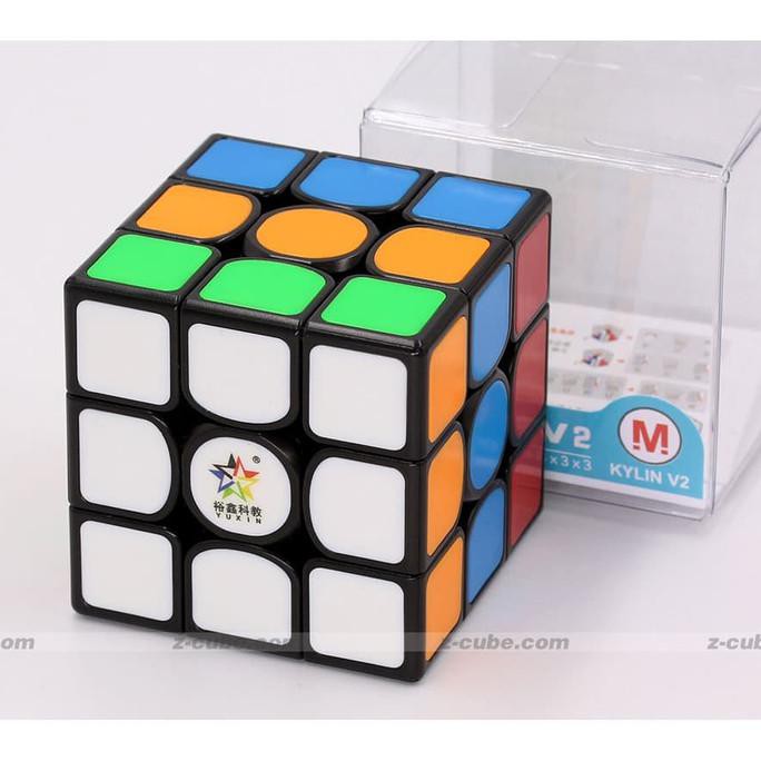 Khối Rubik Nam Châm Đen Yuxin Kylin 3x3 V2 M Kilin V2M