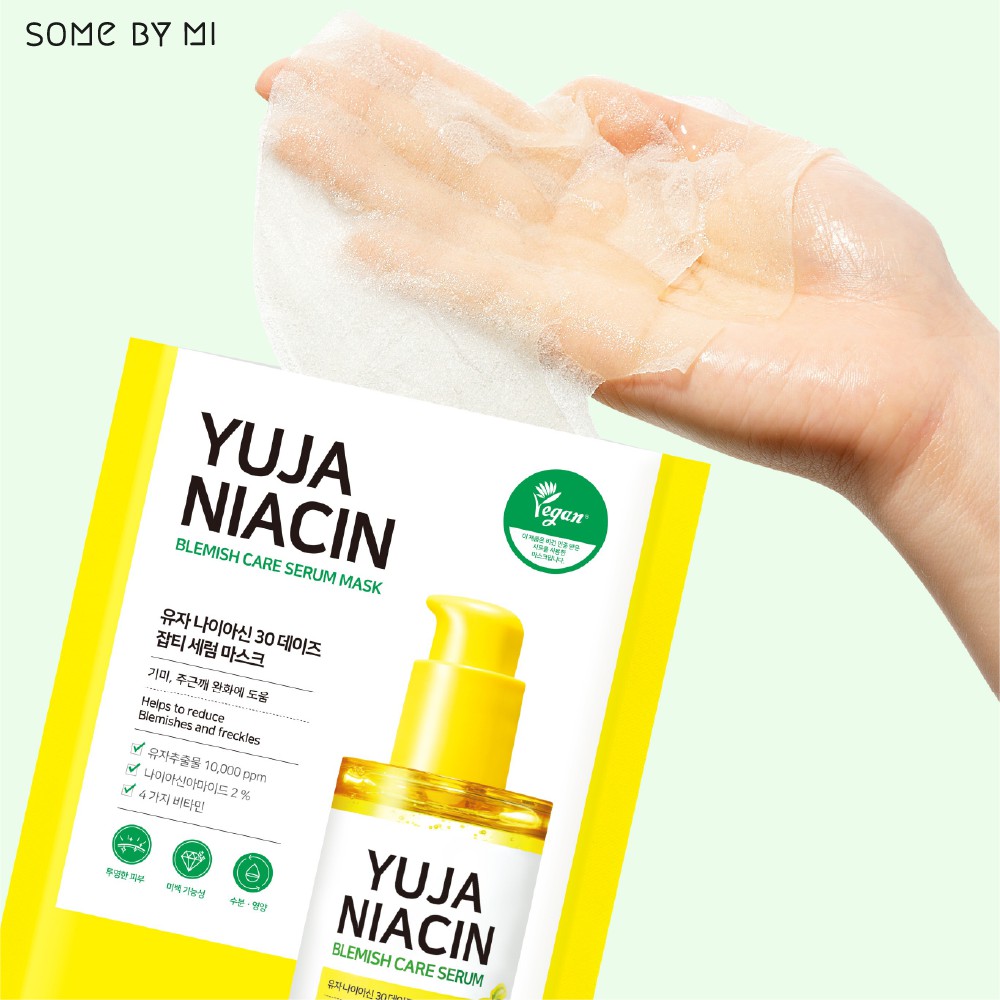 Mặt nạ dưỡng trắng da Some By Mi Yuja Niacin 30 Days Blemish Care Serum Mask 25g