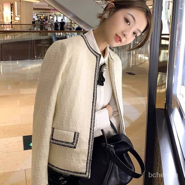 áo cardigan thu đông kiểu Pháp mới retro mỏng khuy cài cổ điển | BigBuy360 - bigbuy360.vn