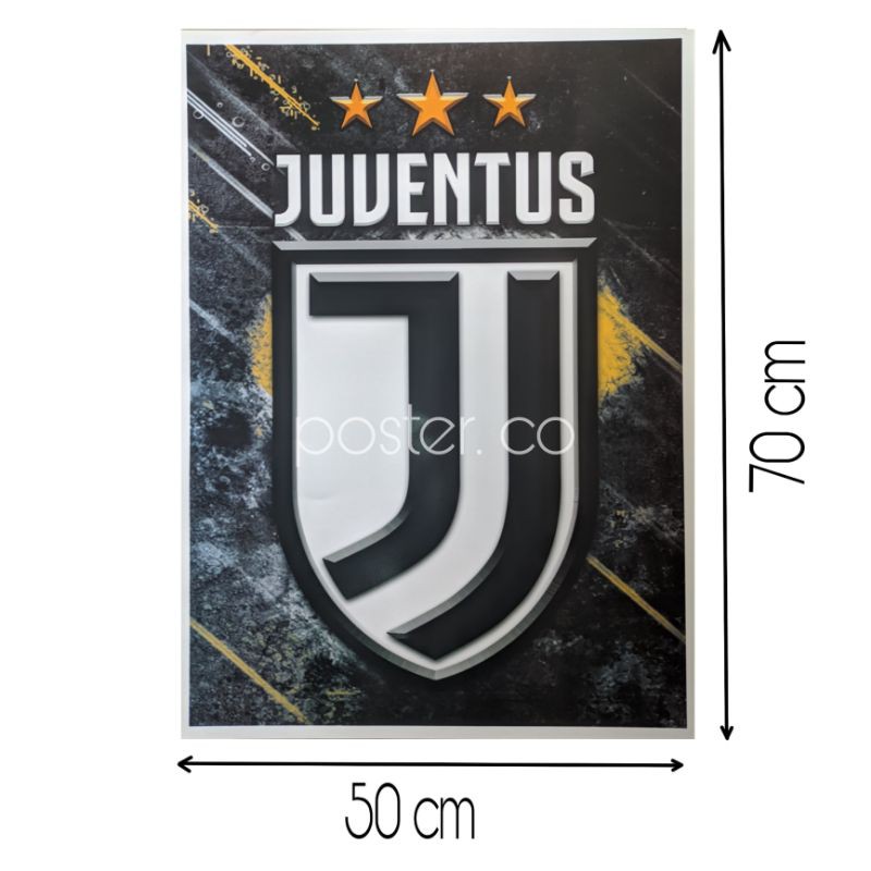 Poster Hình Câu Lạc Bộ Bóng Đá Juventus Kích Thước 50x70cm