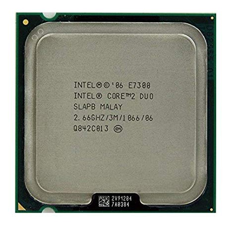 Bộ xử lý Intel® Core™2 Duo E7300 3M bộ nhớ đệm, 2,66 GHz, 1066 MHz FSB