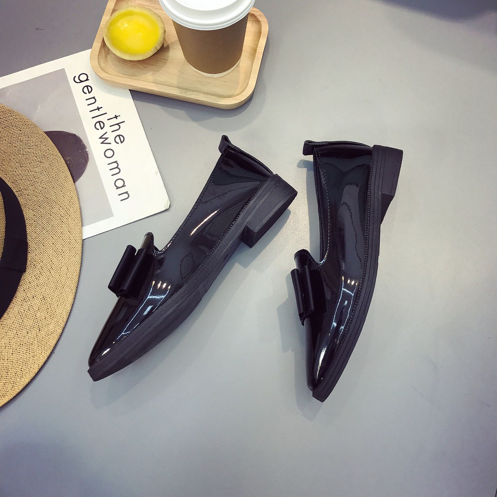 IELGY Giày mũi nhọn da PU cho nữ