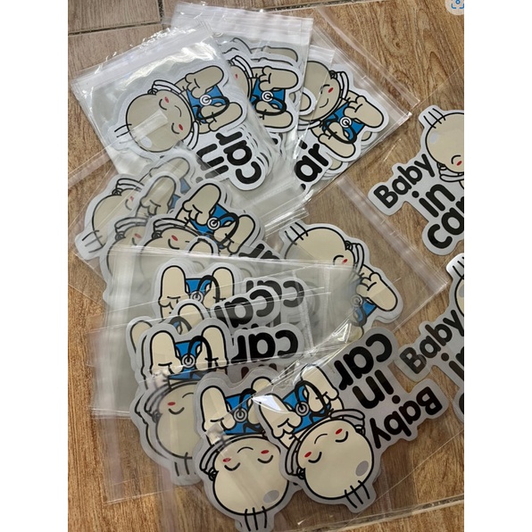 Decal Baby In Car Trang Trí Ô Tô Xe Hơi ngộ nghĩnh - decal dán trang trí ô tô BABY IN CAR