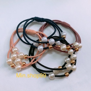 Dây cột tóc dây buộc tóc ngọc handmade