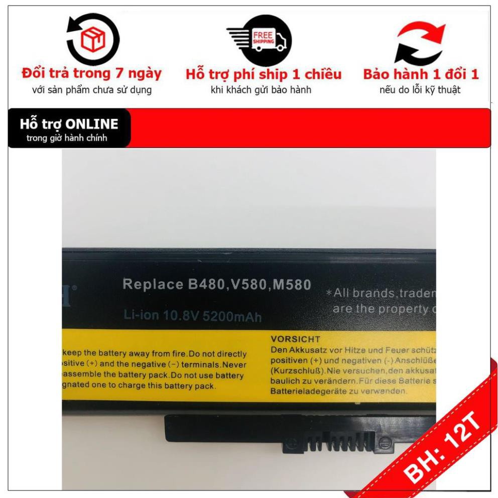 [BH12TH] Pin Laptop ThinkPad Edge E430 E435 E530 E535 E430c E530c Lenovo:IdeaPad B490 Y480 Y580 V480 V580 Series: