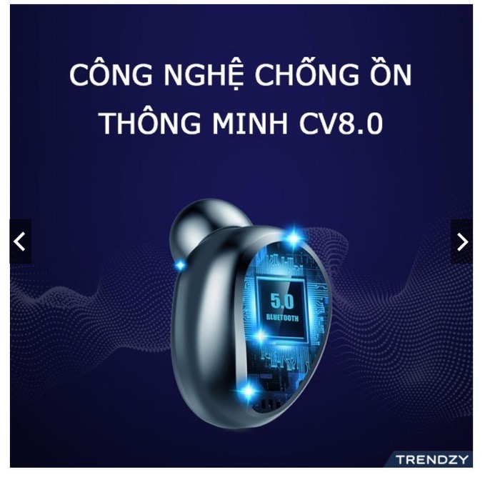 Tai nghe bluetooth F9 TWS . Bản quốc tế cảm ứng, có mic ,chống ồn, chống nước, Bảo hành 6 tháng XUKI MART
