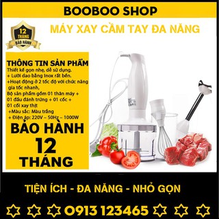 Máy xay cầm tay Sokany đa năng, máy xay thịt, cá, hoa quả, đánh trứng, đánh bột HB230A
