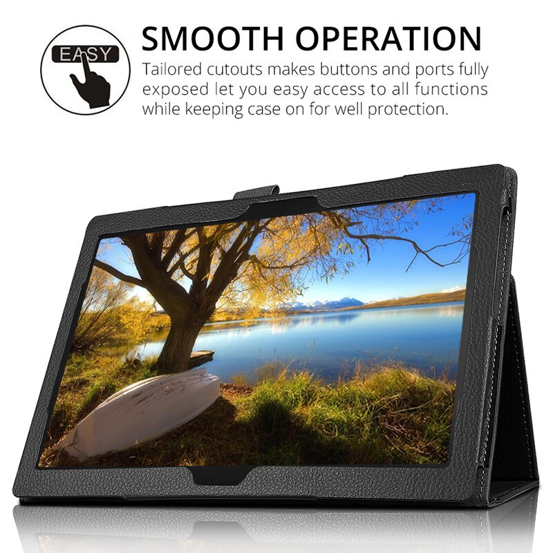 Bao Da Máy Tính Bảng Có Giá Đỡ Cho Lenovo Tab M10 Hd 10.1 Tb X306F X306X Funda / M10 Hd 2nd Gen Funda