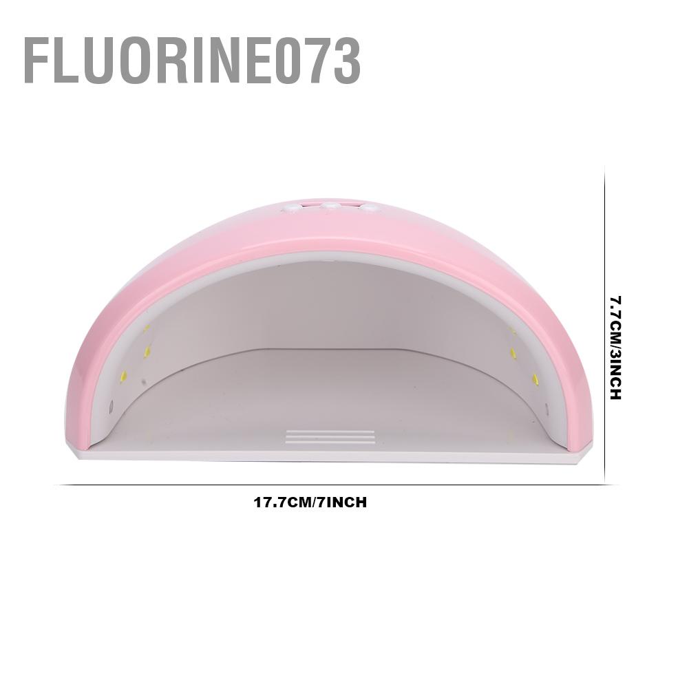 Fluorine073 36W Nail Gel chữa Light 12 Chip ánh sáng Cảm biến thông minh Đèn làm khô sơn móng tay