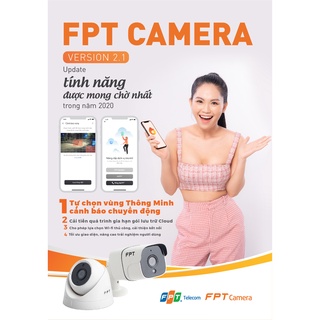 Fpt camera - camera iq cảnh báo giám sát an ninh + gói cloud xem lại 3 ngày + kỹ thuật lắp miễn phí tại hcm + quà