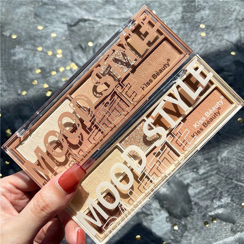 Bảng phấn mắt 8 màu KISS BEAUTY Mood Style Palette xinh xắn thời thượng KISS16