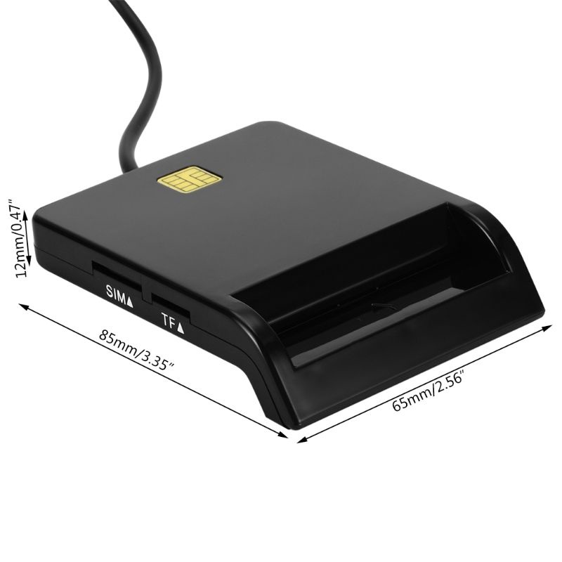 Đầu Đọc Thẻ Sim Đa Năng Usb Ic / Id Emv Sd Tf M2 Ms Mmc Cho Windows 7 8 10 Linux Os