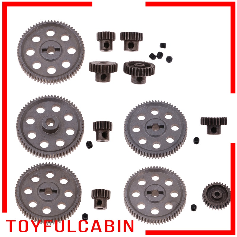 Bánh Răng Chính Bằng Thép + Động Cơ Pinions Cho Xe Điều Khiển HSP 94111 94123 Tỉ Lệ 1 / 10
