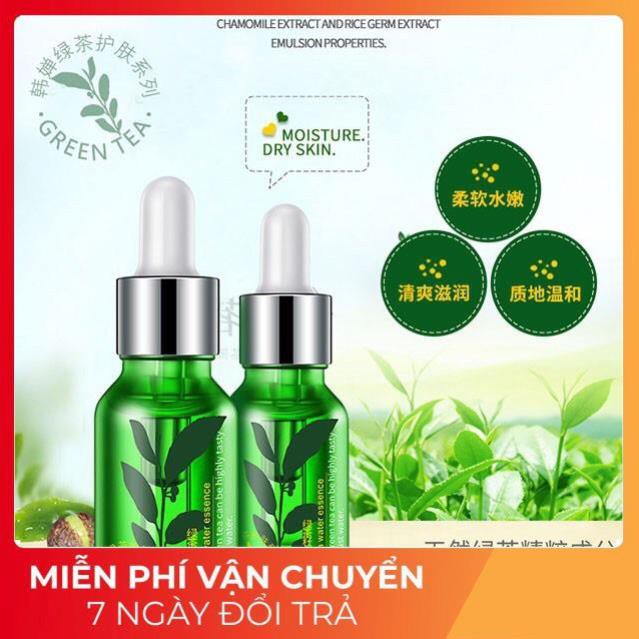 Serum giảm mụn trà xanh dưỡng trắng tinh chất mờ thâm làm sáng da hàng nội địa trung Rorec