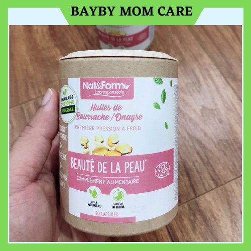 Tinh dầu hoa anh thảo hữu cơ nat&form Pháp