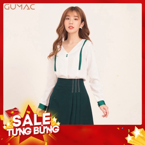 -Hàng nhập khẩu Áo sơ mi phối nút AA542 GUMAC Liên hệ mua hàng 084.209.1989