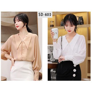 Sơ mi voan cao cấp thiết kế 2 lớp SM600-LuxuryFashion