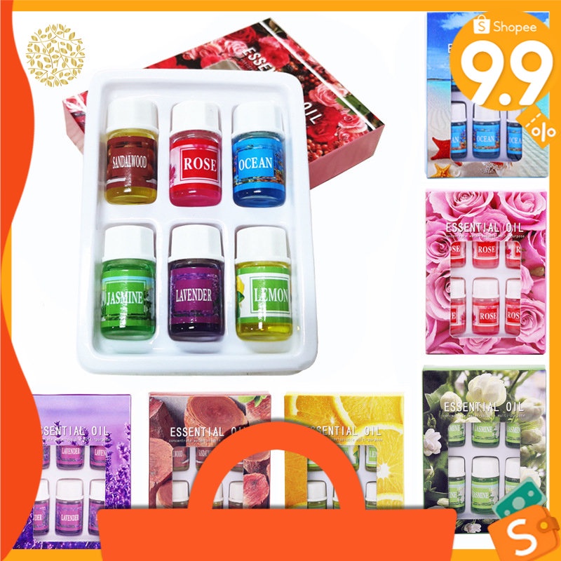 Tinh Dầu Chiết Xuất Từ Thực Vật Tự Nhiên Gồm Nhiều Mùi Hương Dịu Nhẹ Thư Giãn