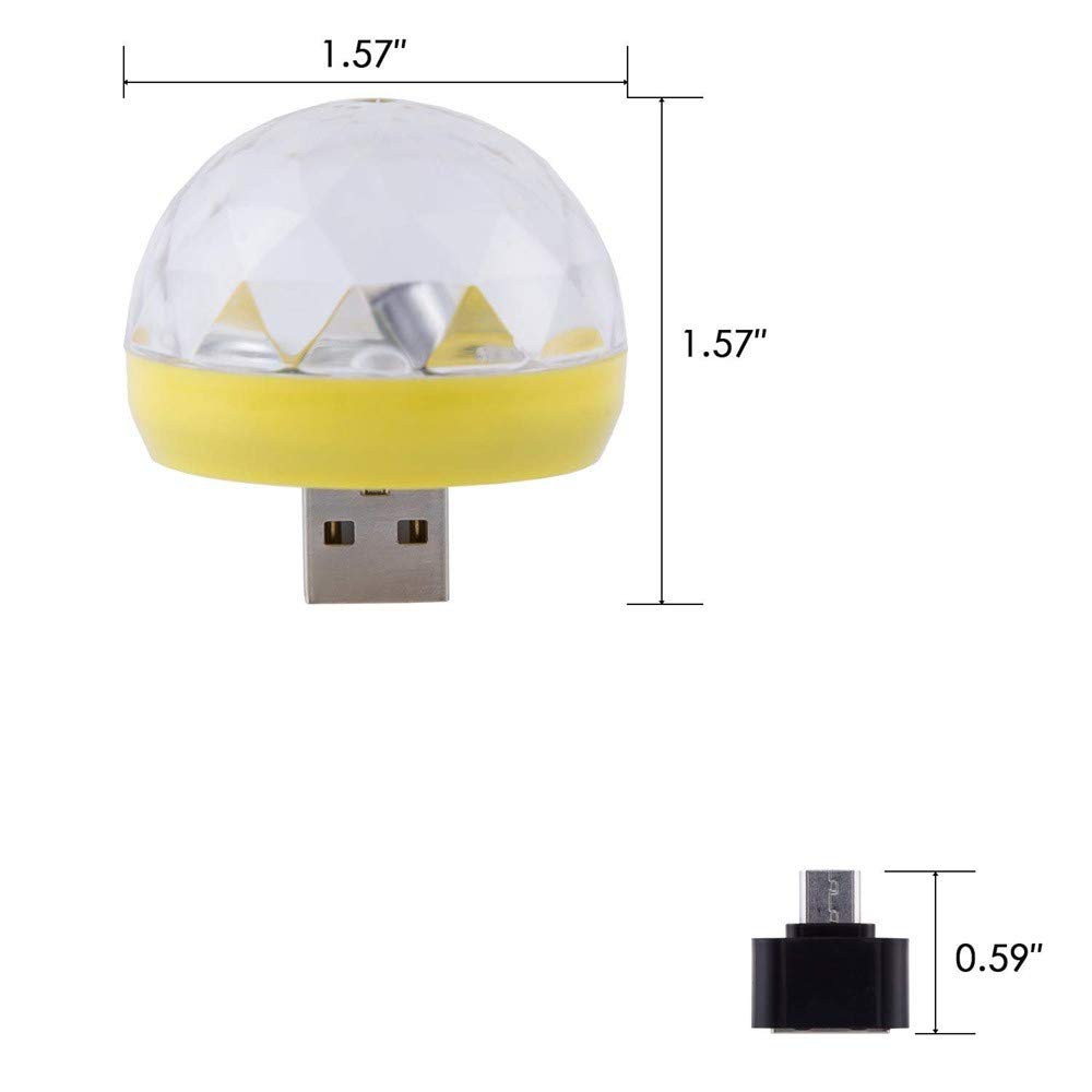 [Siêu Hot] Đèn LED vũ trường mini cảm ứng và xoay theo nhạc