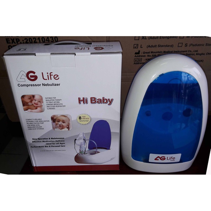 Máy xông, hút mũi 2 in 1 AG Life Hi Baby tặng 1 đầu hút silicon mềm