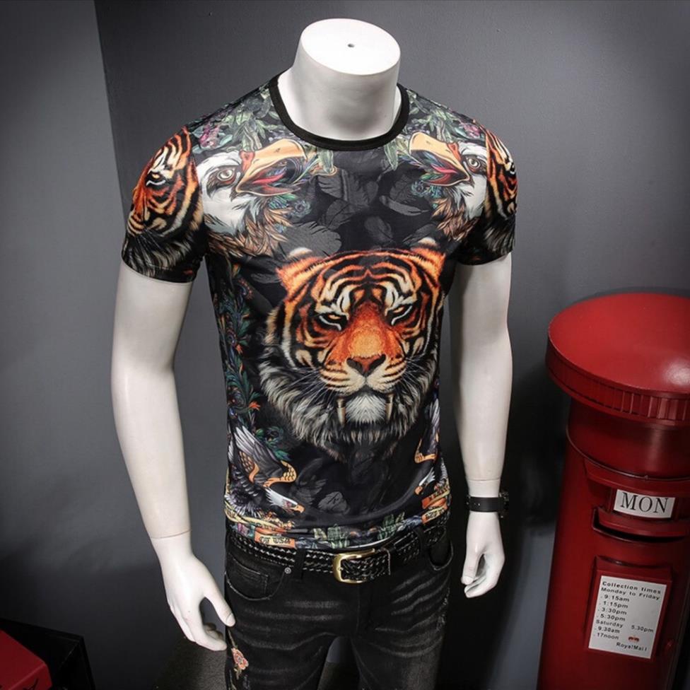 Áo thun, ÁO phông nam in 3D hình HỔ thun dãn 4 chiều siêu đẹp - KO Fashion