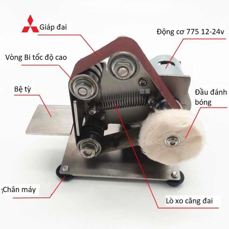 HHS Máy mài mini - Máy mài giáp dây DIY