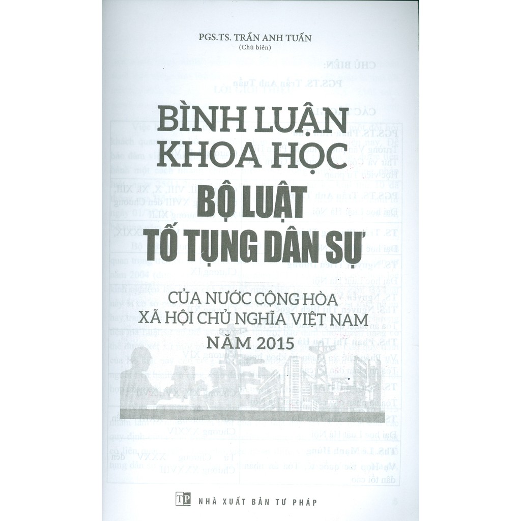 Sách - Bình Luận Khoa Học Bộ Luật Tố Tụng Dân Sự Của Nước Cộng Hòa Xã Hội Chủ Nghĩa Việt Nam Năm 2015