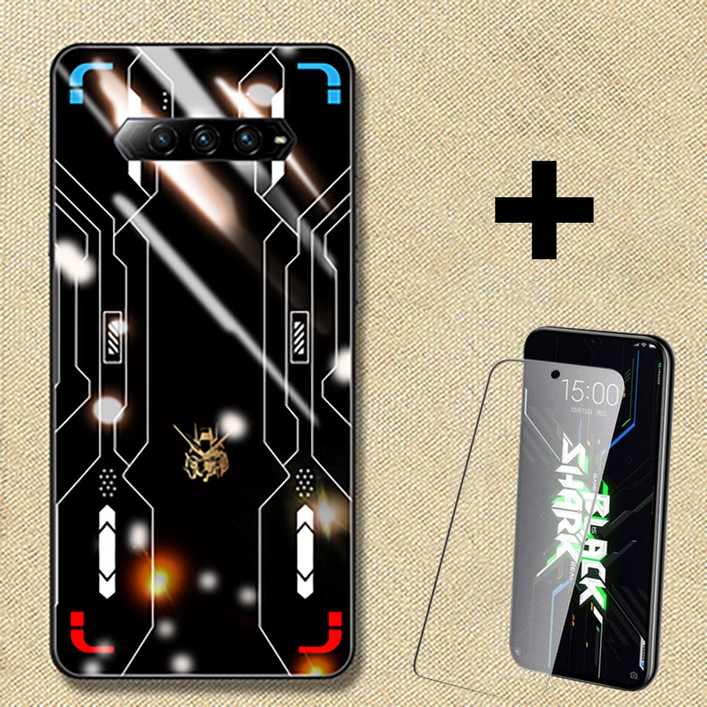Đen Ốp Điện Thoại Kính Cường Lực In Hình black shark 4 4s black shark 4s pro black shark 4 4 pro 4s pro