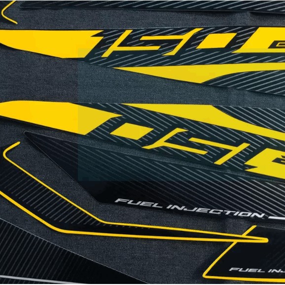 [CỰC RẺ]  BỘ TEM 3 LỚP MẪU ZIN CAO CẤP CHO YAMAHA EXCITER 150CC RC EDITION - VÀNG ĐEN