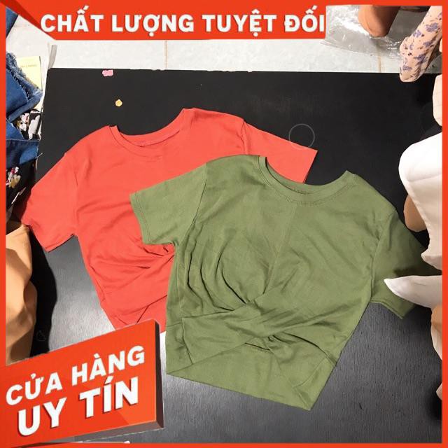 Áo xoắn bụng croptop- hình thật chính chủ | BigBuy360 - bigbuy360.vn