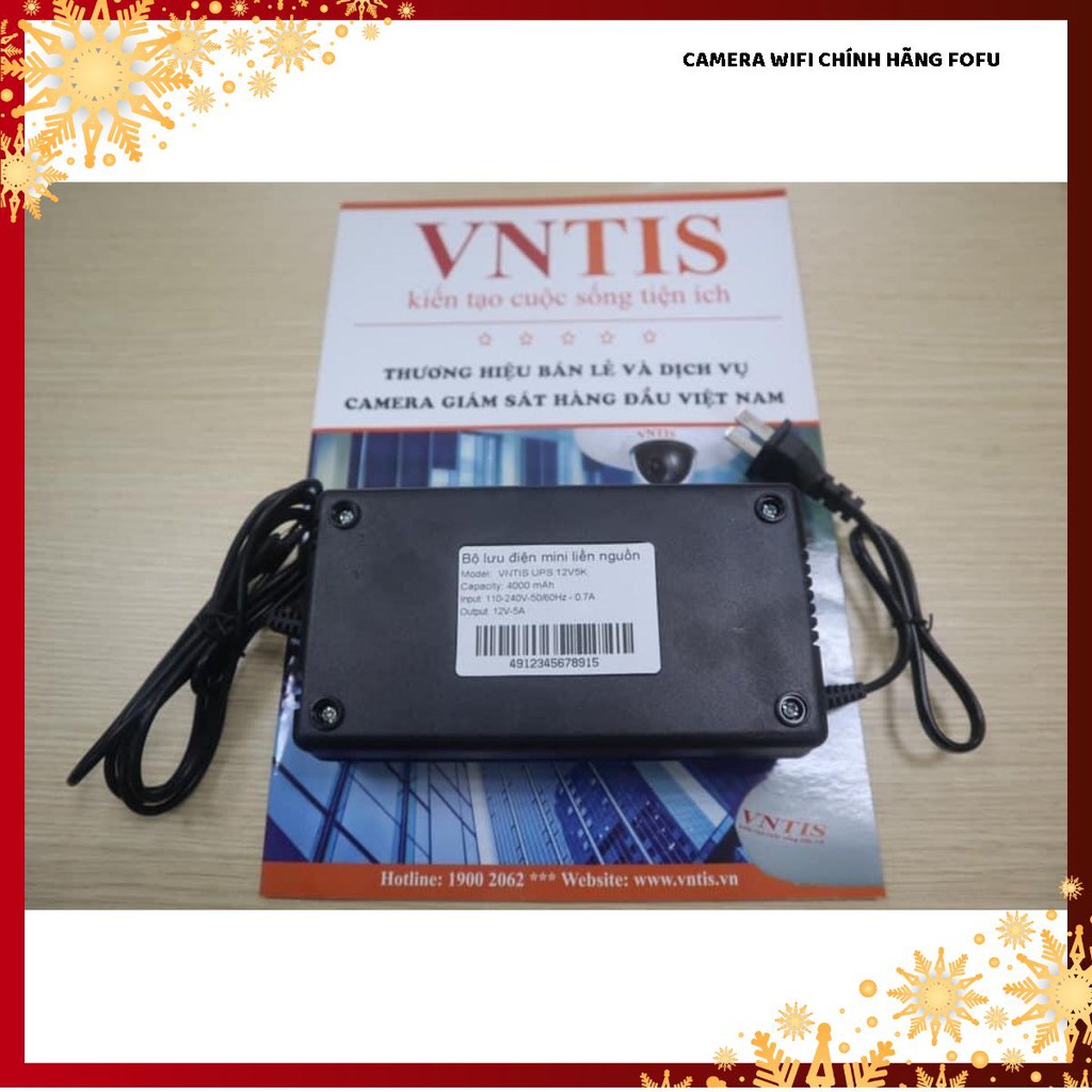 [Mới về]Bộ Lưu Điện 12V-5000mAH Dùng Cho Đầu ghi Camera, lưu điện cho camera giám sát MSP290104